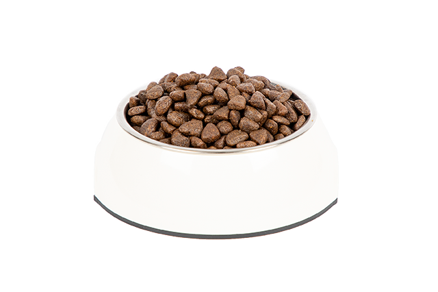 PrimaCat Grain-Free dry food kibbles in a bowl