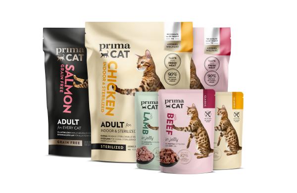 Sortiment krmiv pro kočky PrimaCat